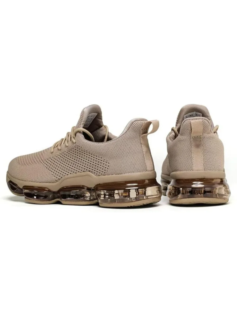 Men's Khaki Walking Shoes Casual Fashion Silp On Tennis Running Sneakers Comfort